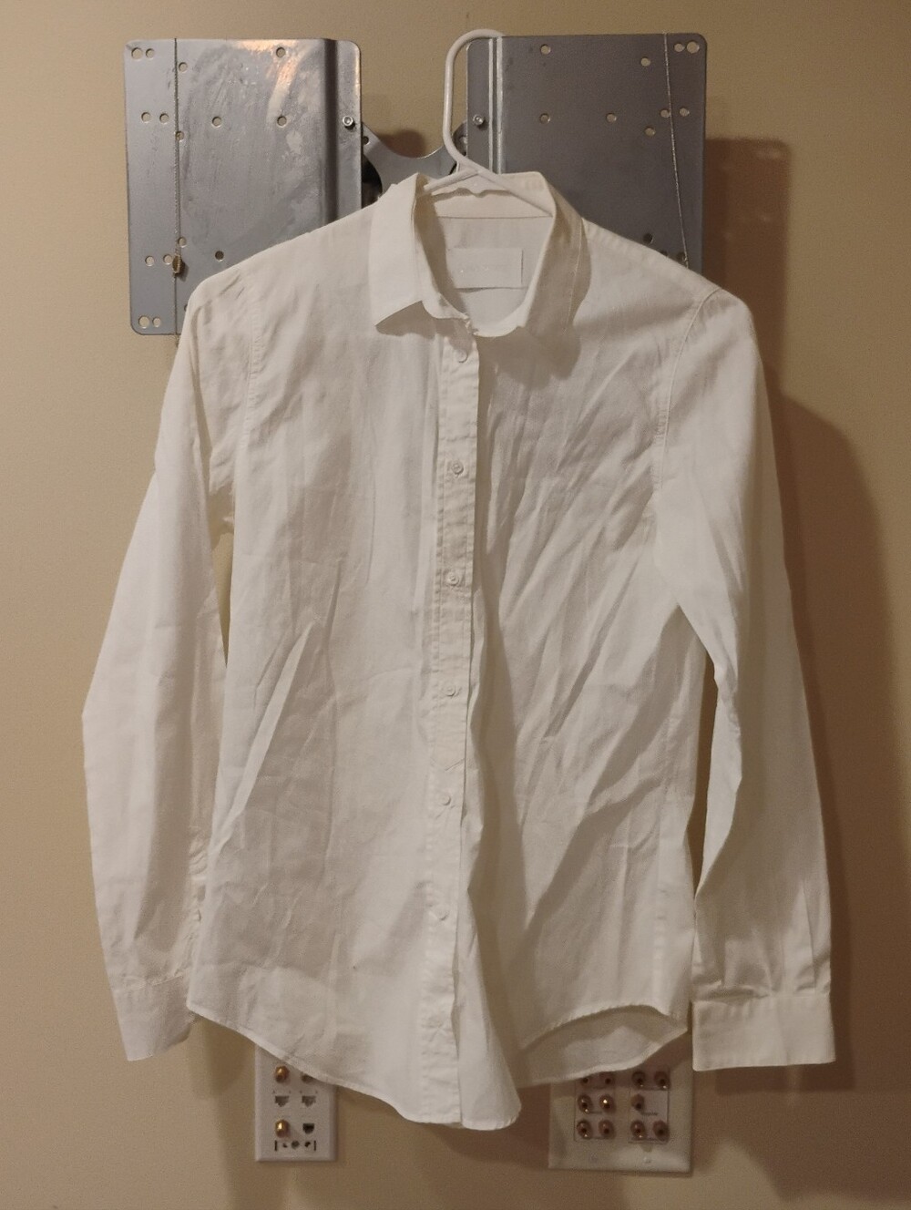 Zadig & Voltaire Womens Tali Skull Button Down Collared Shirt Top Sz S